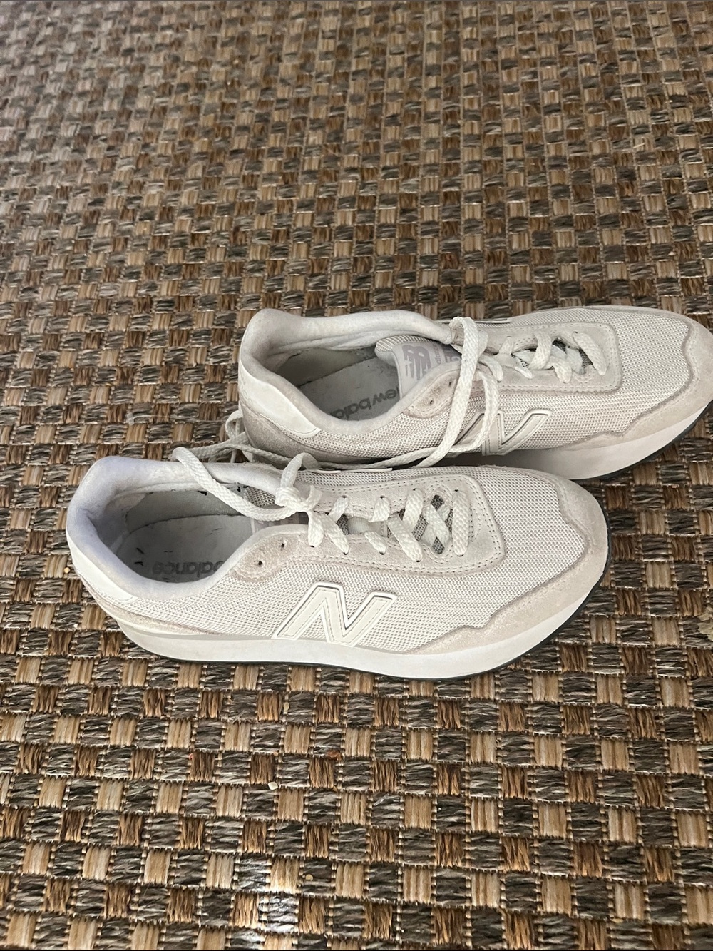 New Balance Off-White/grey PLATFORM sneakers